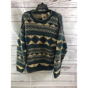 VTG J.O.E. Just One Earth -  Patterned Sweater